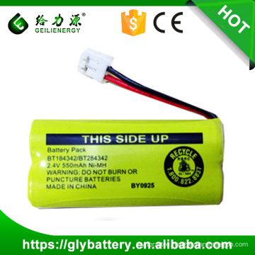 Manufacturer BT-184342/BT-284342 550mah 2.4v ni-mh rechargeable battery nimh battery pack phone battery